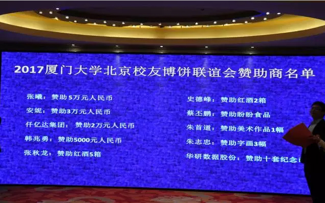 “博餅”是閩南地區有的傳統形式歡慶，此次活動以這種形式向母校致以美優的祝福，也寄托著各地廈人永久母校情和青春回憶的活動。